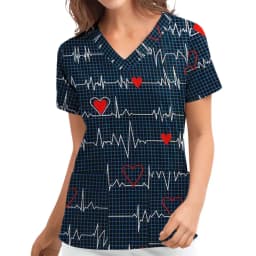 High Quality Women's Clinical Uniforms, Printed Tops, Beauty Salon Workwear, Women's Surgical Clothing