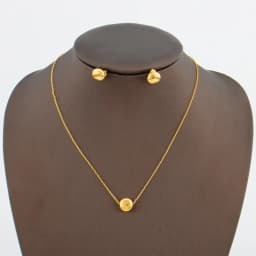 Gold Color Earrings and Necklace Jewelry Set for Women African Dubai Necklace Earrings Set for Engagement Party Accessories