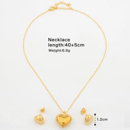 Gold Color Earrings and Necklace Jewelry Set for Women African Dubai Necklace Earrings Set for Engagement Party Accessories