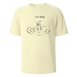 T'm Fine Print T-Shirt 100% Cotton Summer Tees For Men Women Oversize Casual Tops