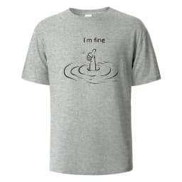T'm Fine Print T-Shirt 100% Cotton Summer Tees For Men Women Oversize Casual Tops