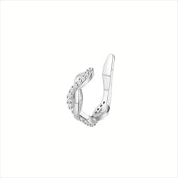 1Pc Hypoallergenic Huggie Earring Cuff for Women Men Sparkling Cubic Zerconia Fake Cartilage Clip On Earing No Piercing Jewelry