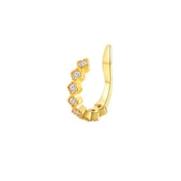 1Pc Hypoallergenic Huggie Earring Cuff for Women Men Sparkling Cubic Zerconia Fake Cartilage Clip On Earing No Piercing Jewelry