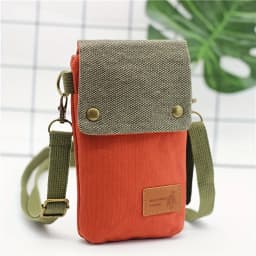 Mini Fabric Crossbody Bag, Color Contrast Cell Phone Bag, Vintage Shoulder Purse For Women Small Crossbody Bag New All-match