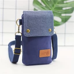 Mini Fabric Crossbody Bag, Color Contrast Cell Phone Bag, Vintage Shoulder Purse For Women Small Crossbody Bag New All-match