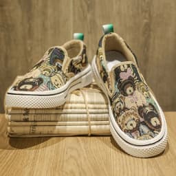 Bear Pattern Lazy Men's Shoes Slip-on Breathable Cloth Shoes Flat Bottom Comfortable Casual Canvas Shoes 