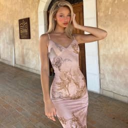 Sleeveless Floral Print Suspender Dress Summer Chic Female Beach Party Halter Dress Women's Fashion V-neck Slim Maxi Dresses