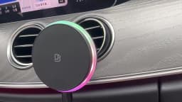 LED/RGB Magnetic Car Wireless Charger For iPhone 12 13 14 15 Pro Max Macsafe Car Phone Holder Stand Mount Fast Charging Station