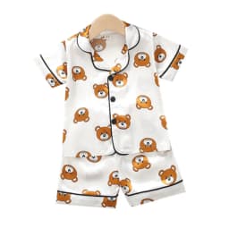 New Summer Baby Boys Clothes Suit Children Girls Sleepwear Shirt Shorts 2Pcs/Sets Kids Pajamas Toddler Costume Infant Tracksuits