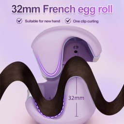 32mm French Egg Roll Curling Iron Wavy Wool Curling Splint Negative Ion Water Ripple Large Curl