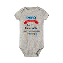 Daddy I'm Your Best Gift Happy Birthday Mommy and I Love You Print Baby Bodysuit Boys Girls Outfit Newborn Short Sleeve Jumpsuit