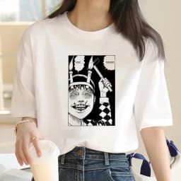 junji ito t-shirt women harajuku kawaii aesthetic kawaii japanese t shirt streetwear tumblr