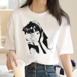 junji ito t-shirt women harajuku kawaii aesthetic kawaii japanese t shirt streetwear tumblr