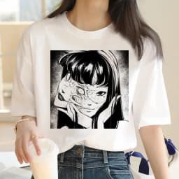 junji ito t-shirt women harajuku kawaii aesthetic kawaii japanese t shirt streetwear tumblr