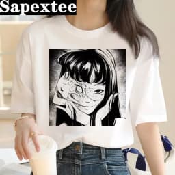 junji ito t-shirt women harajuku kawaii aesthetic kawaii japanese t shirt streetwear tumblr