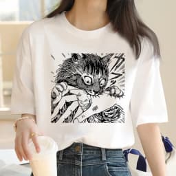 junji ito t-shirt women harajuku kawaii aesthetic kawaii japanese t shirt streetwear tumblr