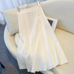 2024 Summer Women Fashion New Chinese Traditional Skirts Girls Comfortable Baggy Elastic Dress Female Versatile Slimming Skirts