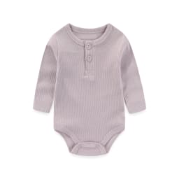 1-Piece Solid Color Unisex Baby Bodysuit Cotton Soft 0-24M Baby Onesies Long Sleeves Infant Clothes