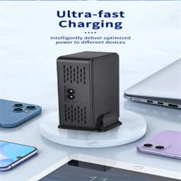 268W Desktop GaN Charger 8-port USB Type C PD Charger Fast Charge 3.0 USB Type C Fast Charger Mobile USB Charger