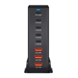268W Desktop GaN Charger 8-port USB Type C PD Charger Fast Charge 3.0 USB Type C Fast Charger Mobile USB Charger