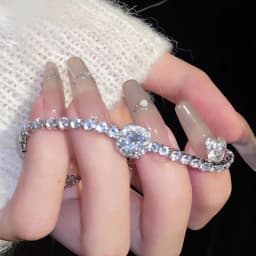 New 925 Sterling Silver Luxury Bracelet Elegant Shiny Zircon Fine Jewelry For Women Engagement Wedding Glamour Jewelry Wholesale