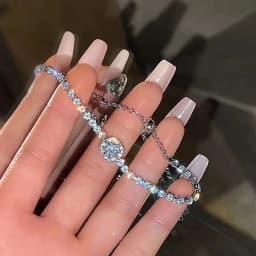 New 925 Sterling Silver Luxury Bracelet Elegant Shiny Zircon Fine Jewelry For Women Engagement Wedding Glamour Jewelry Wholesale