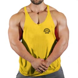 New Arrivals Bodybuilding Stringer Tank Top Gym Sleeveless Shirt Men Fitness Vest Singlet Sportswear Workout Tanktop