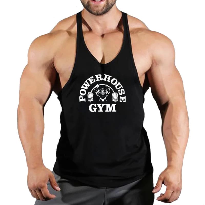 New Arrivals Bodybuilding Stringer Tank Top Gym Sleeveless Shirt Men Fitness Vest Singlet Sportswear Workout Tanktop