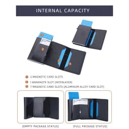 New RFID Mini Men Card Wallets Short Card Holders Slim Male Purses Popup Wallet Small Card Bag Man Money Clips