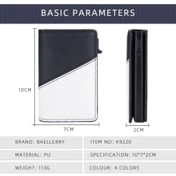 New RFID Mini Men Card Wallets Short Card Holders Slim Male Purses Popup Wallet Small Card Bag Man Money Clips