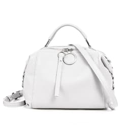 Zency Fashion Black Designer Shoulder Bag For Women 100% Genuine Leather Handbag Medium Size For Daily Life With Two Straps