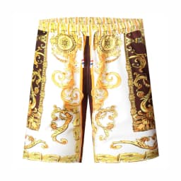 Gold Luxury Swimwear Shorts Breathable Surf Board Shorts Men's Vacation Beach Shorts Quick Dry Swimsuit Summer Sports Trunks Boy