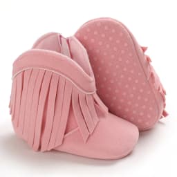Sweet pink autumn and Winter Plush and Warm Baby Girl Cotton Shoes 0-18 Months Baby Walking Shoes