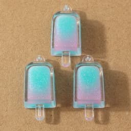 10pcs 34*15mm Resin 3D Simulation Ice Cream Charms Pendant for Earrings Necklace DIY Jewelry Making Accessories Supplies