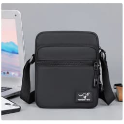 Brand Men Single Shoulder Backpack With Multiple Pockets Zipper Crossbody Foreskin Film Minimalist Mini Phone Single ShoulderBag