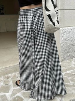 Womens Plaid Casual Fashion Elegant Japanese Korean European and American Autumn and Winter Pants