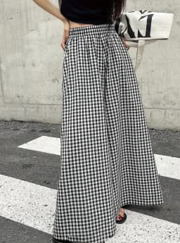 Womens Plaid Casual Fashion Elegant Japanese Korean European and American Autumn and Winter Pants
