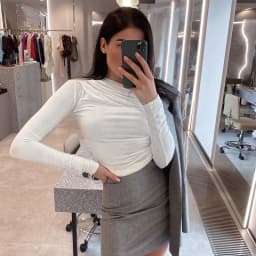 Long Sleeve Top White T-Shirts Women Basic Crop Top Autumn Pollover Solid Skew Neck T Shirt Streetwear Basic Black Y2K Tees