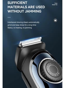 High Quality USB Barber Waterproof Cordless Hair Trimmer Kemei KM-1256 Electric Cordless Professional Hair Clippers