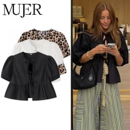 MUJER Ruffle Blouses Woman Puff Sleeve Shirts and Blouses for Women White Black Ruched Crop Top Female Ruched Women's Blouse