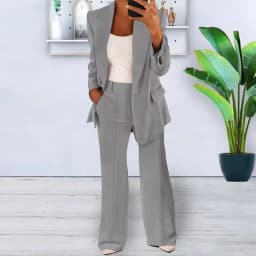 European and American Fashion Lapel Slim Fit Cardigan Temperament Suit