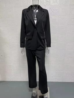European and American Fashion Lapel Slim Fit Cardigan Temperament Suit