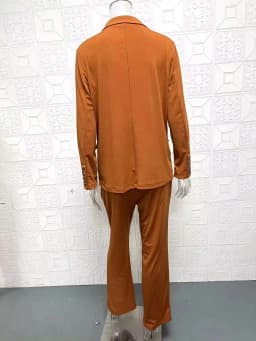 European and American Fashion Lapel Slim Fit Cardigan Temperament Suit