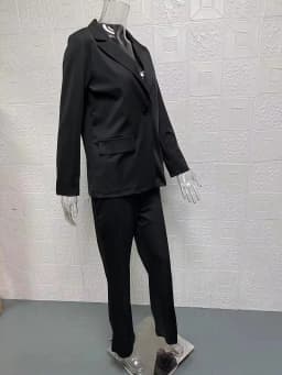 European and American Fashion Lapel Slim Fit Cardigan Temperament Suit
