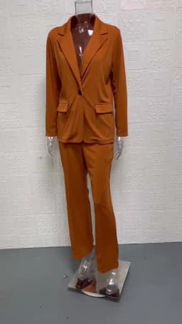 European and American Fashion Lapel Slim Fit Cardigan Temperament Suit