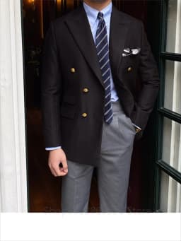 1Pieces British Daily Jacket Men Blazer Slim Suit Blazer Homme Solid Color Masculino Fashion Suit Double Breasted Casual Trendy