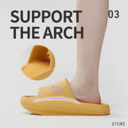 UTUNE Wave soled Slimming Women's Slimming Slippers Home Slide Full body Shape Fitness Platform Slimming Sandals GYM Anti slip