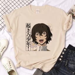 Dazai T-shirts Women Funny Streetwear Summer T Shirt Girl Designer Japanese Clothes Aesthetic Clothes