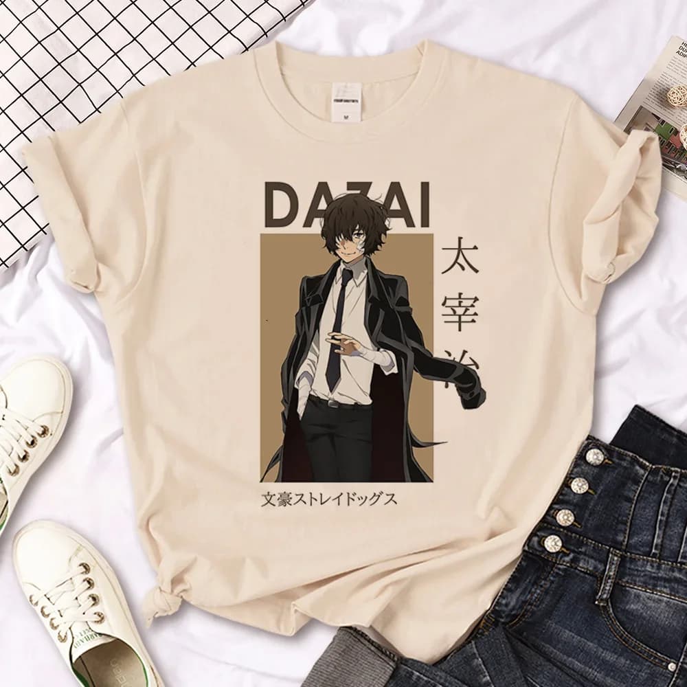 Dazai T-shirts Women Funny Streetwear Summer T Shirt Girl Designer Japanese Clothes Aesthetic Clothes