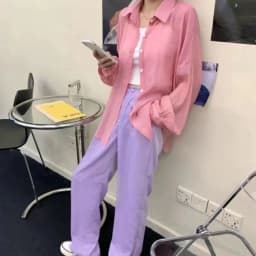 Rimcoy 2024 Summer Sunscreen Shirt for Women All Match Thin Chiffon Blouse Woman Korean Harajuku See Through Loose Shirts Female